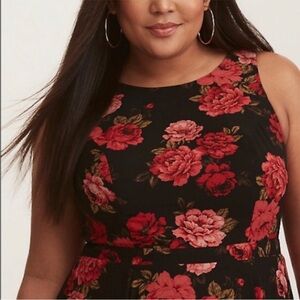Torrid Georgette Maxi Dress Traditional Roses